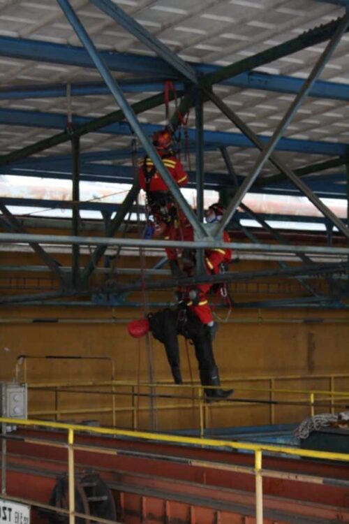 Mannequin d'entrainement à l'évacuation d'un travailleur en hauteur Ruth Lee Hydrotop