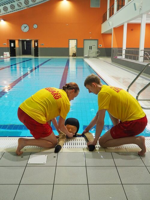 entrainement sortie victime piscine