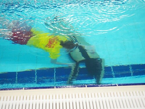 Récupération du mannequin piscine