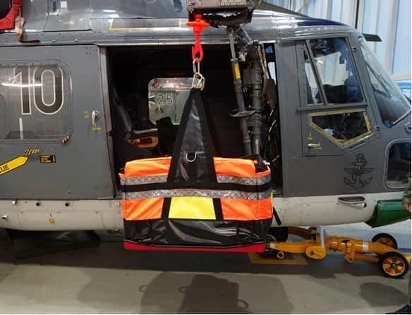 sac hélitreuillable pour chargement d'hélicoptères