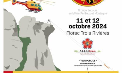 Affiche salon 40 ans du CNF Grimp