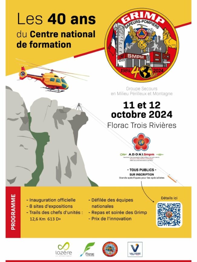 Affiche salon 40 ans du CNF Grimp