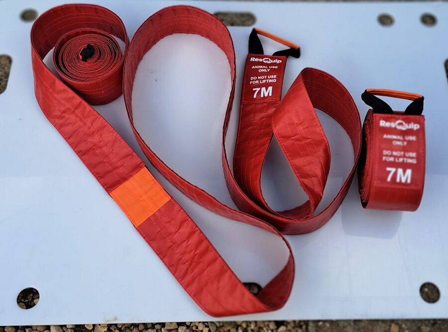 Sangle de sauvetage animalier avec repère de demi-longueur